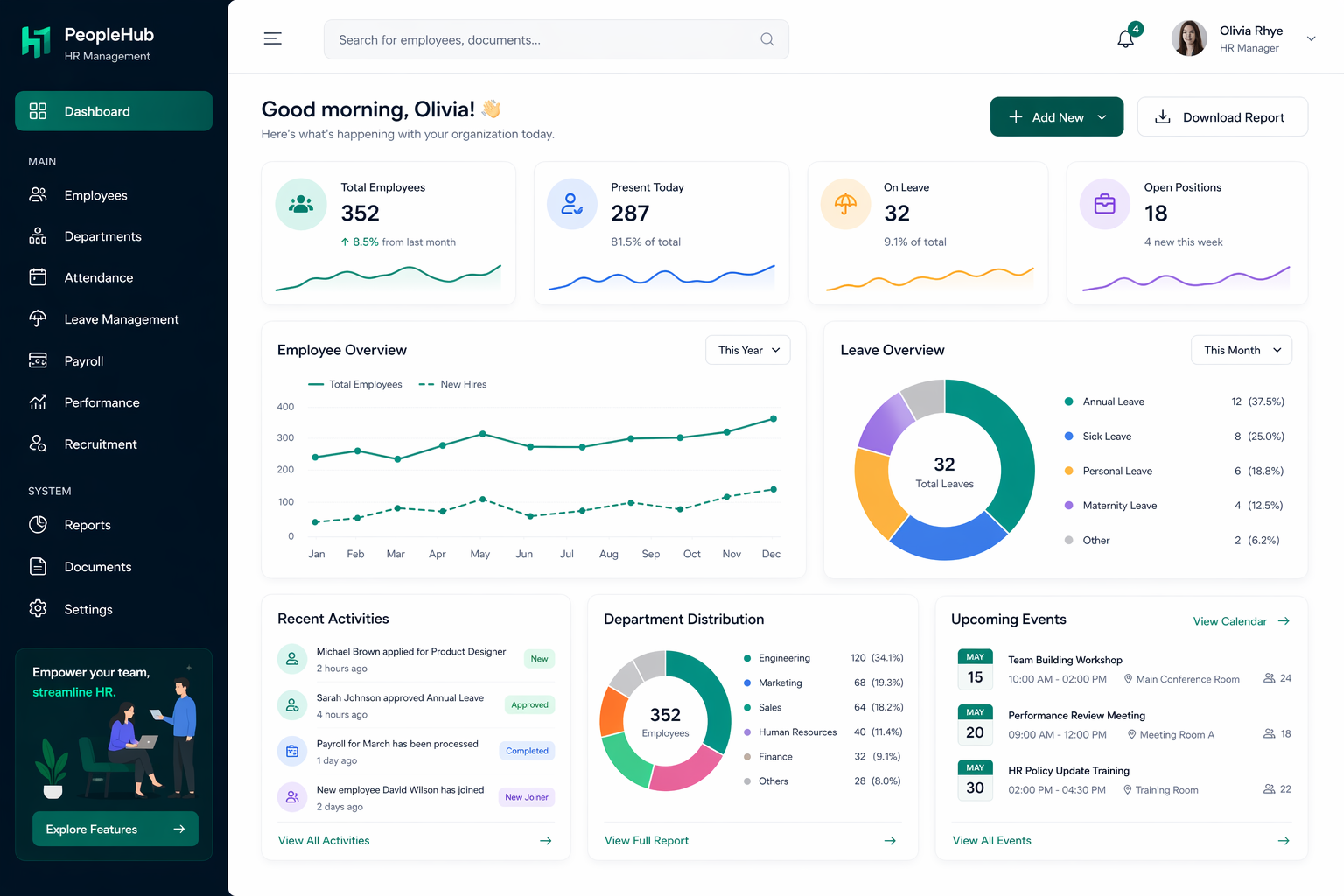 HR Management Web Application